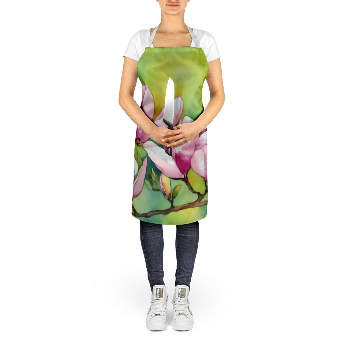 Mississippi Magnolia in Watercolor Apron by Caroline's Treasures