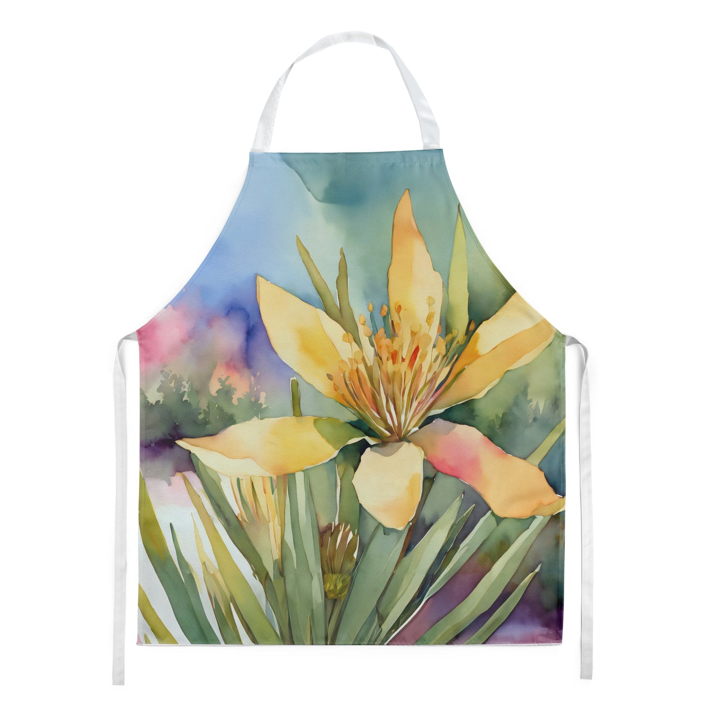 New Mexico Yucca Flower in Watercolor Apron by Caroline's Treasures