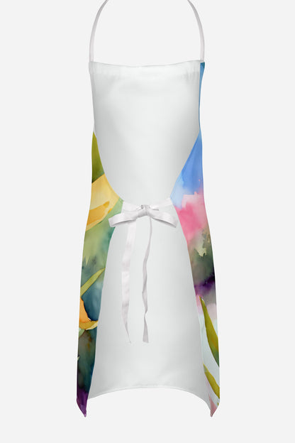 New Mexico Yucca Flower in Watercolor Apron by Caroline's Treasures