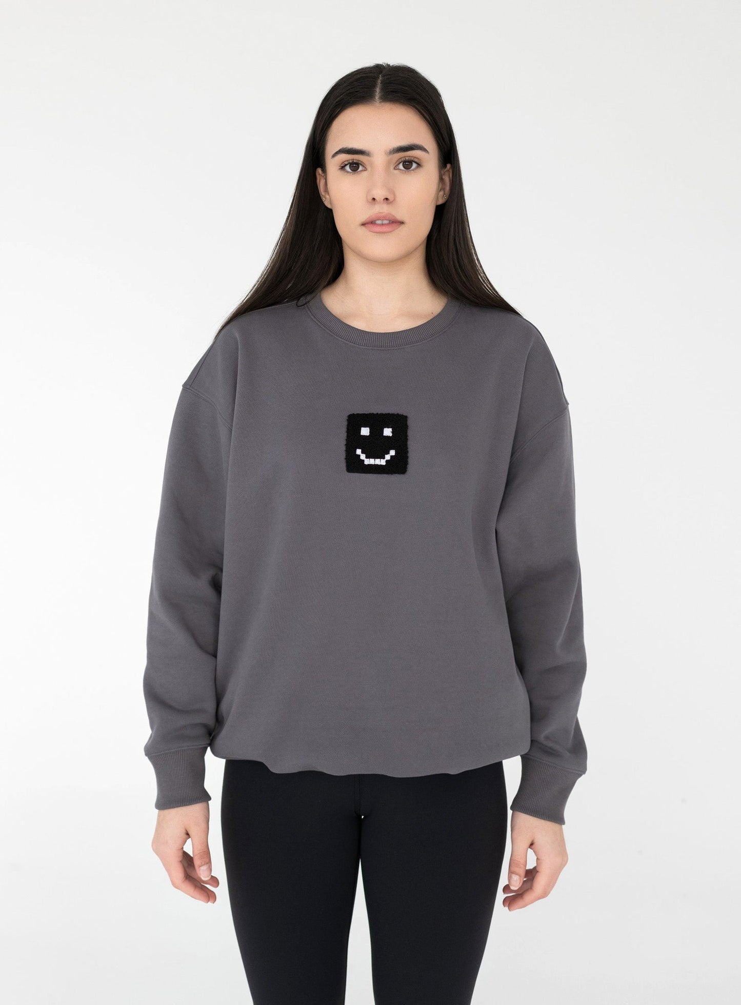 SuperSoft™ Pixel Charcoal Sweatshirt by Amoo