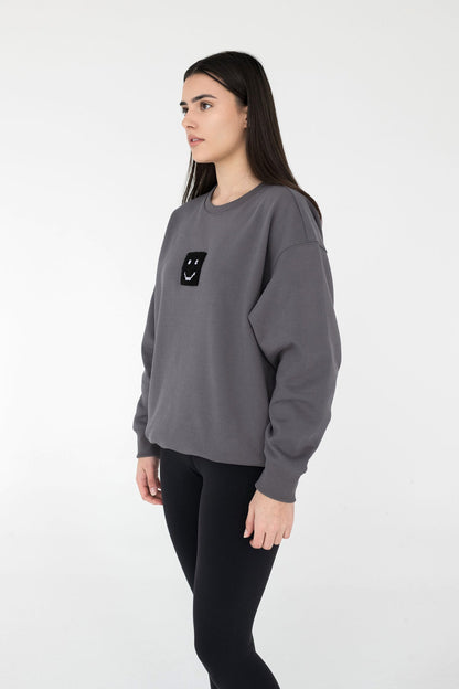 SuperSoft™ Pixel Charcoal Sweatshirt by Amoo