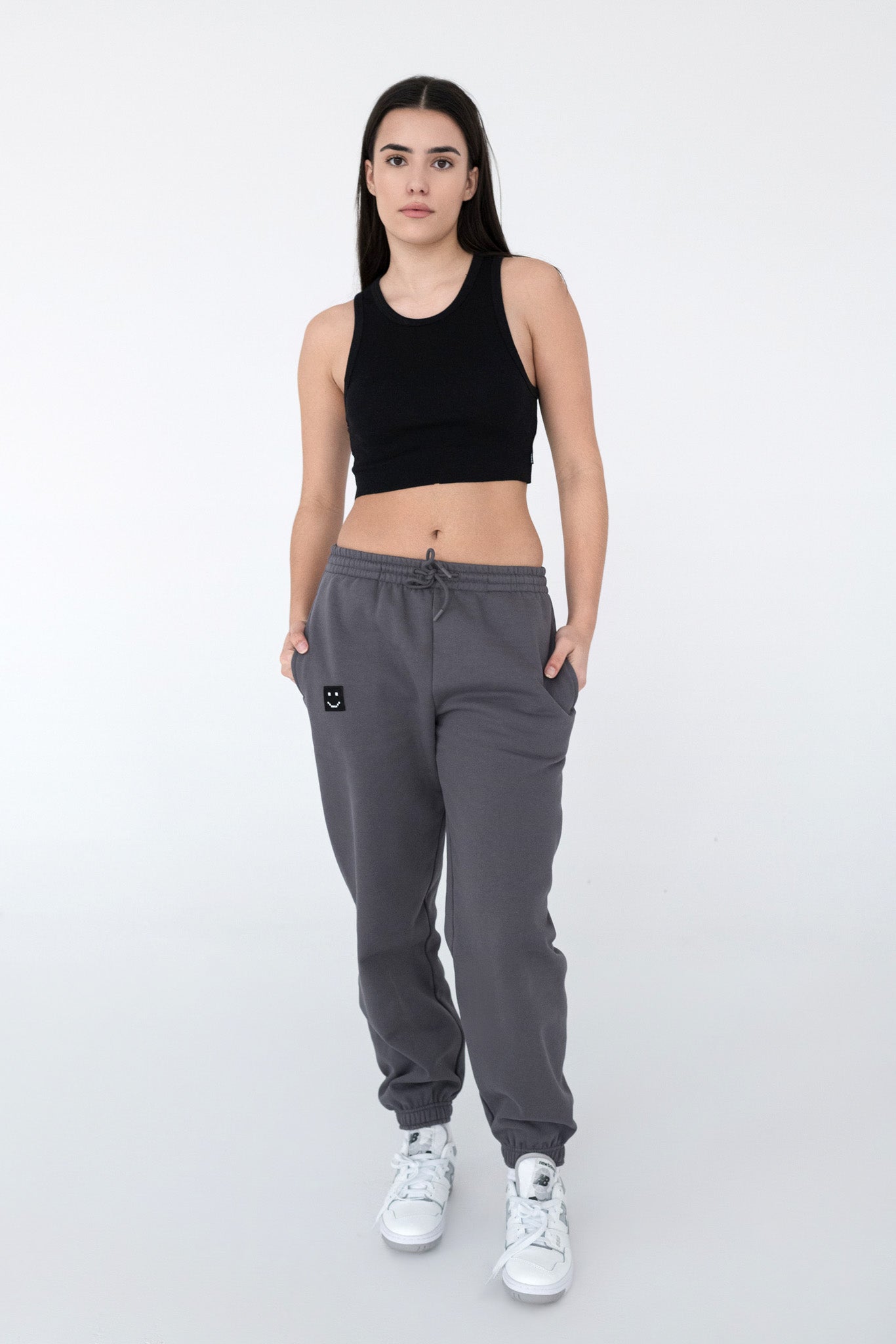 SuperSoft™ Pixel Charcoal Pants by Amoo