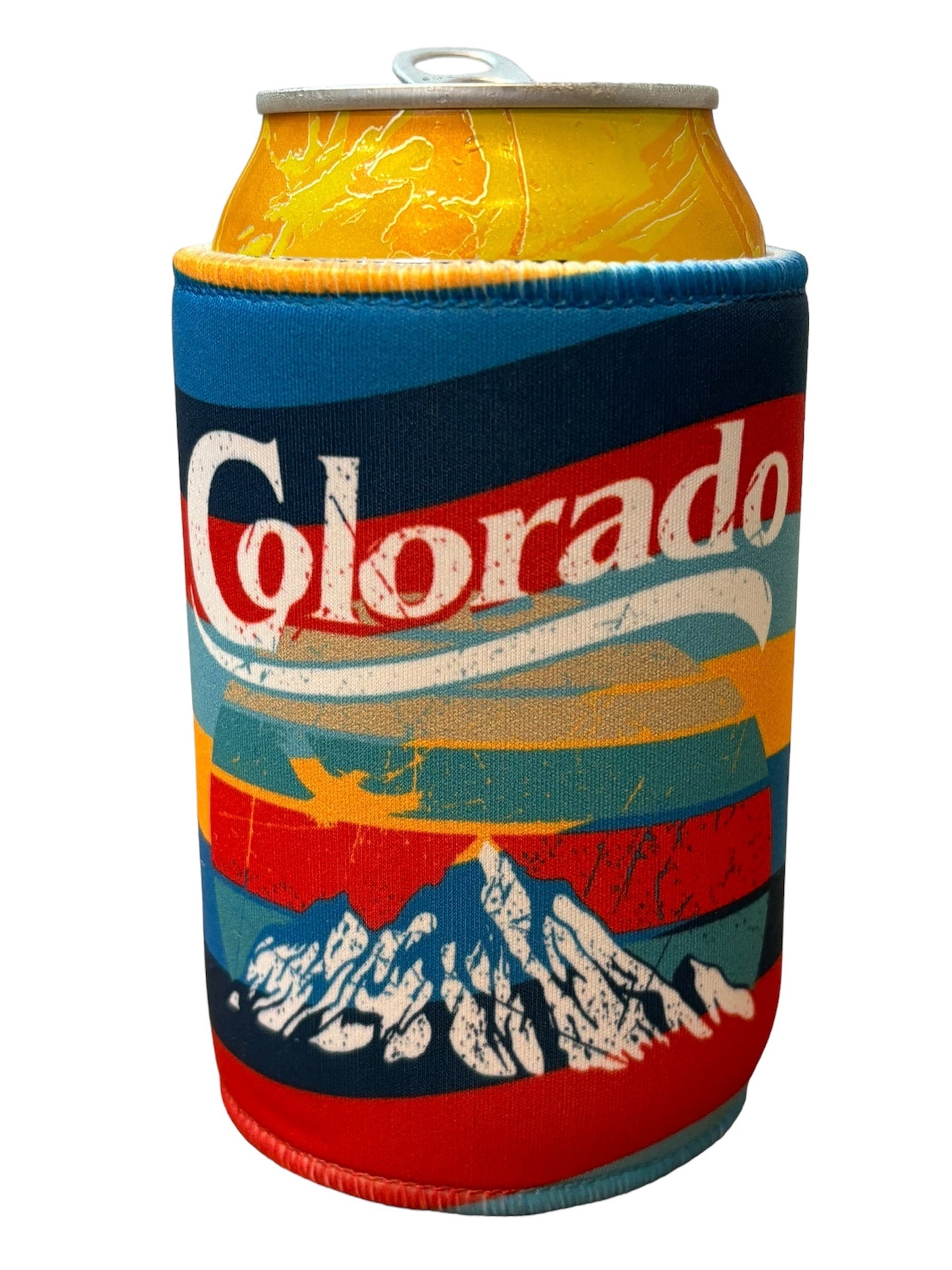 Groovy Colorado Can Koozie by Colorado Threads Clothing