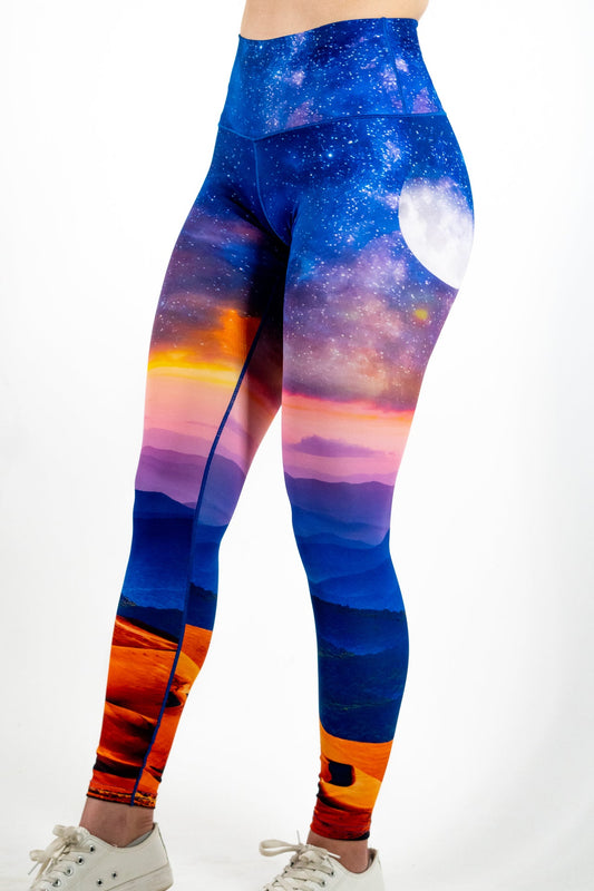 Great Sand Dunes Yoga Pants by Colorado Threads Clothing