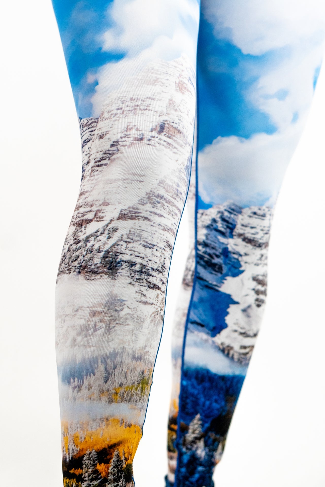 Maroon Bells Fall Yoga Pants by Colorado Threads Clothing