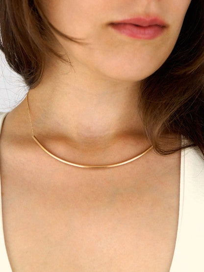 Tube Collar Necklace by Ash & Rose