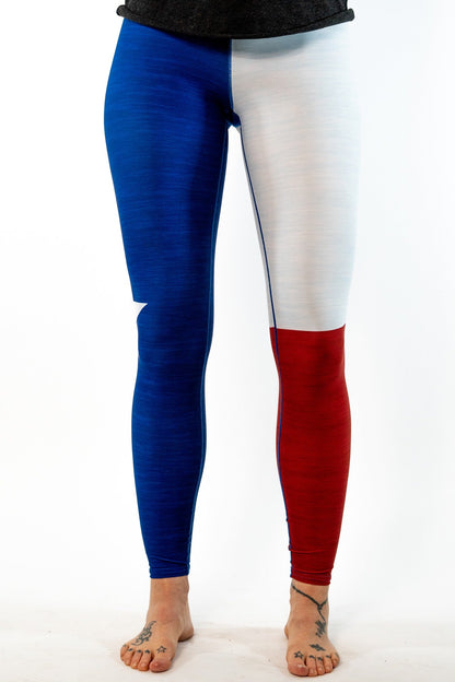 Texas Flag Yoga Pants *FINAL SALE* by Colorado Threads Clothing