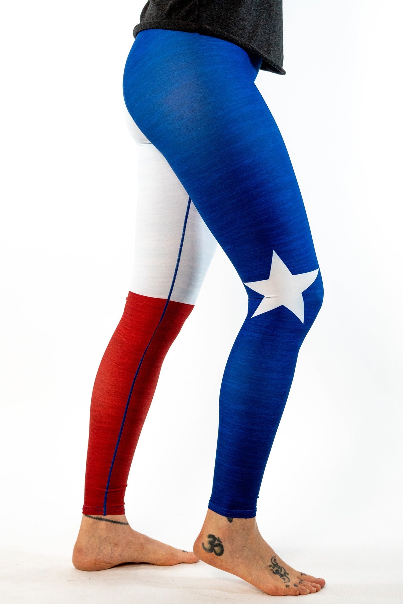 Texas Flag Yoga Pants *FINAL SALE* by Colorado Threads Clothing