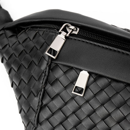 The Riley | Woven Leather Sling Bag by Babs+Birdie