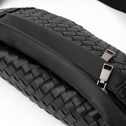 The Riley | Woven Leather Sling Bag by Babs+Birdie