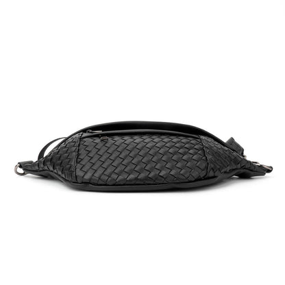 The Riley | Woven Leather Sling Bag by Babs+Birdie