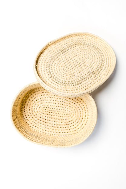 Oval Basket With Lid by 2nd Story Goods