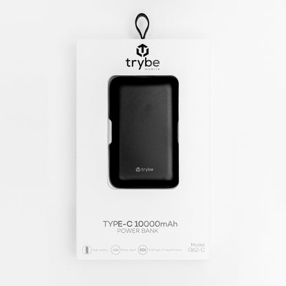 Trybe 10000mAh Dual USB-A + USB-C G62-C Power Bank by trybe mobile