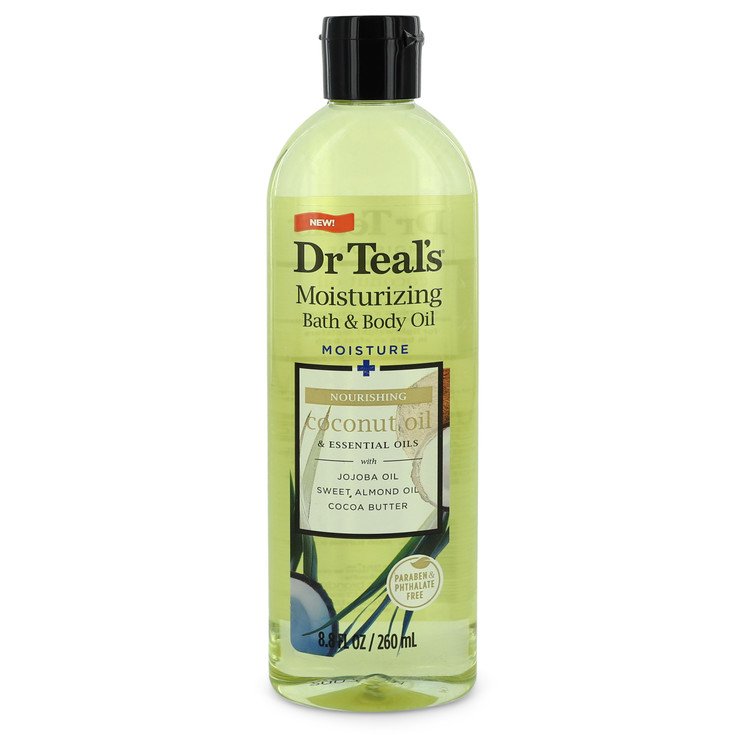 Dr Teal's Moisturizing Bath & Body Oil by Dr Teal's Nourishing Coconut Oil with Essensial Oils, Jojoba Oil, Sweet Almond Oil and Cocoa Butter 8.8 oz for Women by Avera Group