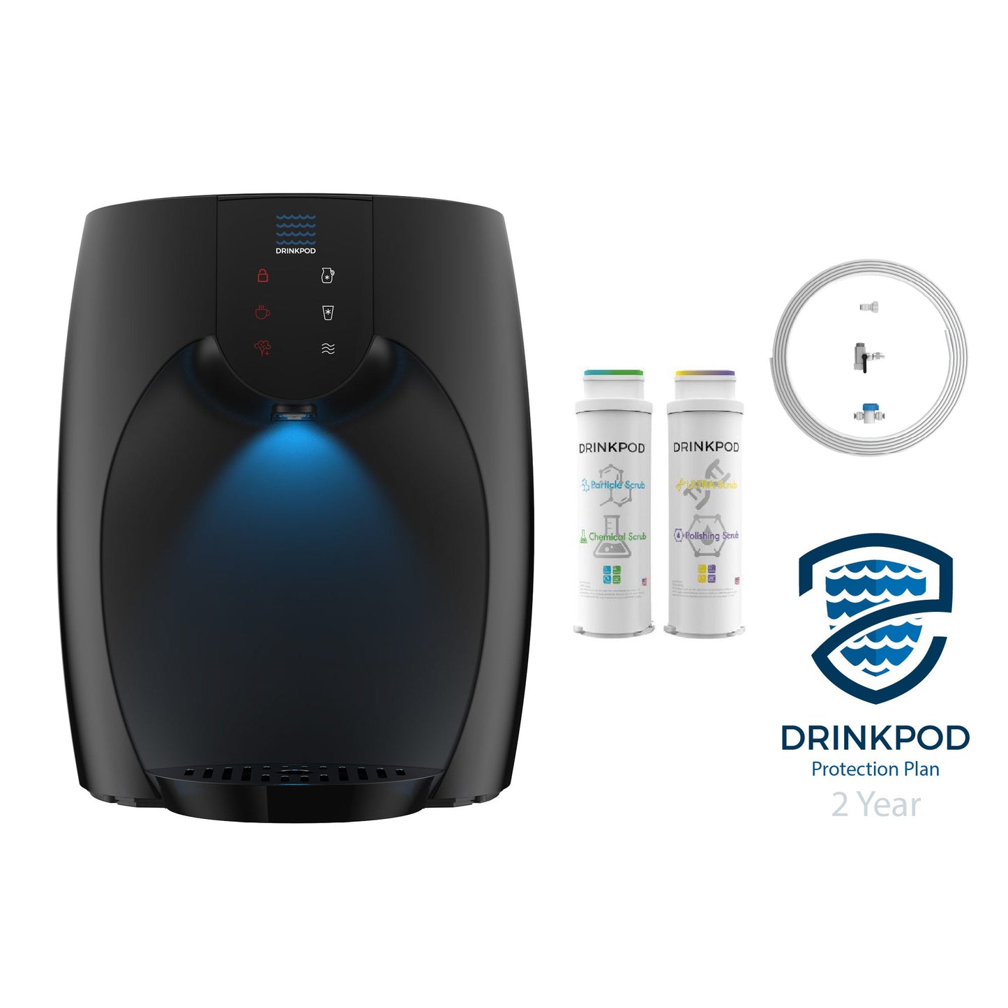 Onyx Pro Series - Counter Bottleless Watercooler | UV Light | Ultra+3 Purification by Drinkpod