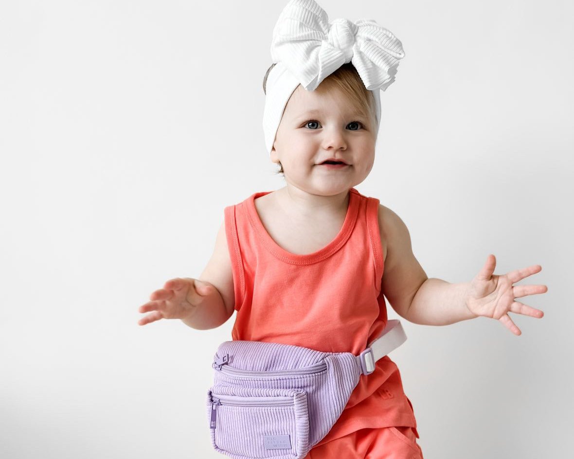 Kids Belt Bag- Lavender by Big Little Wish