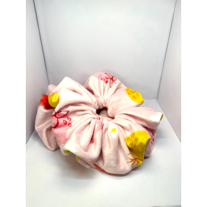 Pink Fruit Minky Scrunchie by Enchanted Scrunch