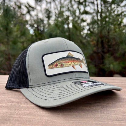 Rainbow Trout Fishing Hat - Richardson Loden Green/Black by 208 Tees