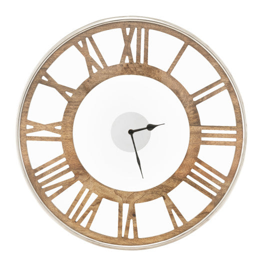 16 / 20 Inch Silent Wall Clock with Classic Frame and Classic Roman Number-20 Inch by VYSN