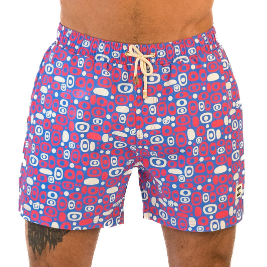 Cosmic Tropics Shorts / Purple by East x East