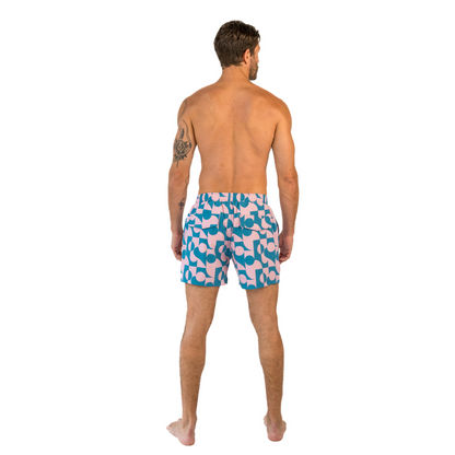 Retro Tropics Shorts / Pink by East x East