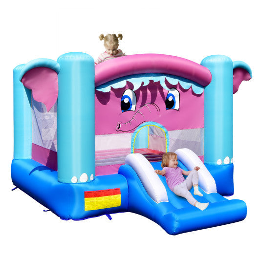 3-in-1 Elephant Theme Inflatable Castle without Blower by VYSN