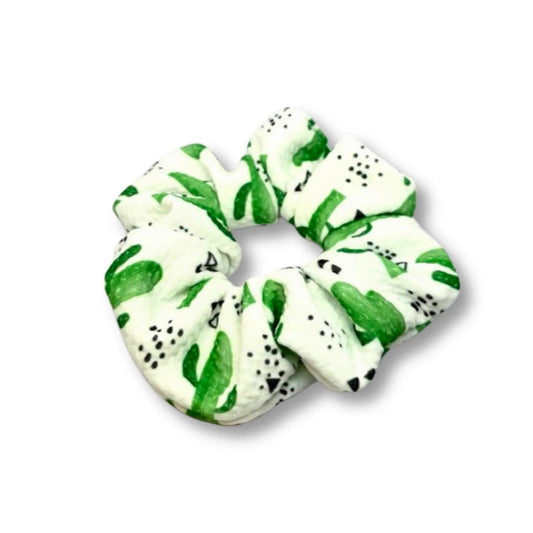 Mini White Cactus Scrunchie by Enchanted Scrunch