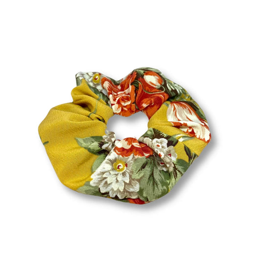 Mini Yellow Floral Scrunchie by Enchanted Scrunch