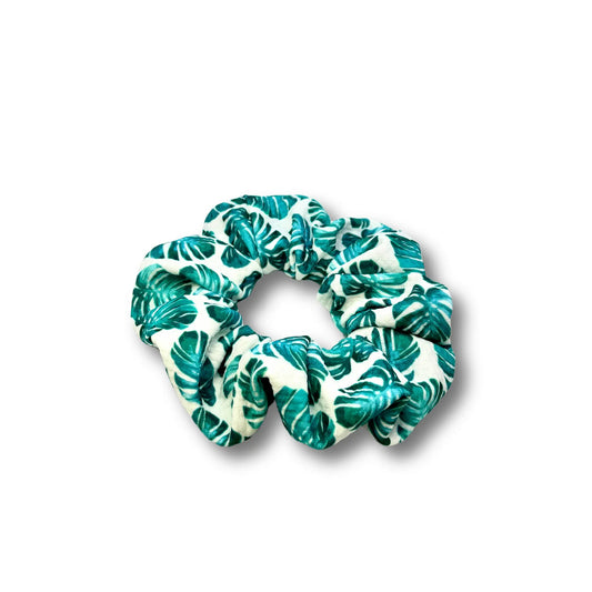 Mini Monstera Leaf Bullet Scrunchie by Enchanted Scrunch