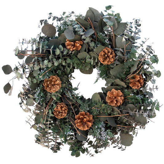 Eucalyptus Juniper & Pinecone Wreath by Andaluca Home