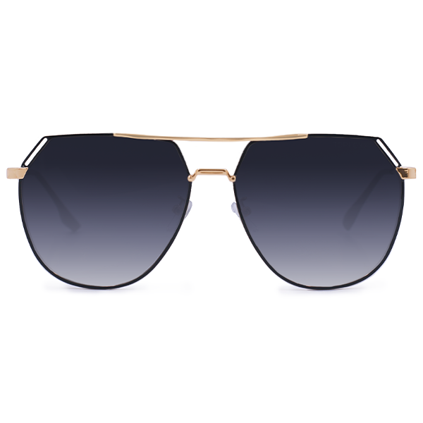 Farrah - Midnight Square Aviator Sunglasses by TopFoxx