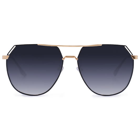 Farrah - Midnight Square Aviator Sunglasses by TopFoxx