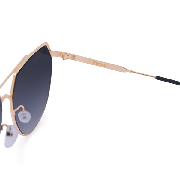 Farrah - Midnight Square Aviator Sunglasses by TopFoxx