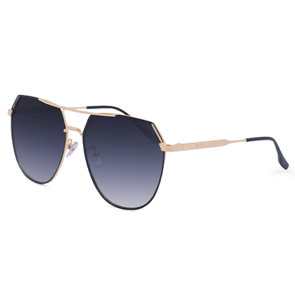 Farrah - Midnight Square Aviator Sunglasses by TopFoxx