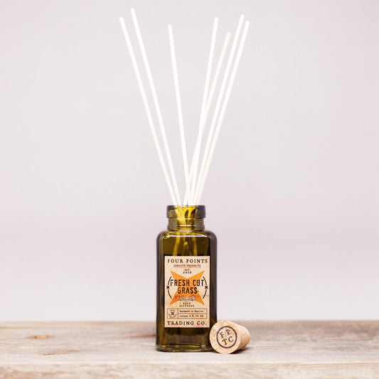 Fresh Cut Grass 3.4oz Reed Diffuser by Four Points Trading Co.