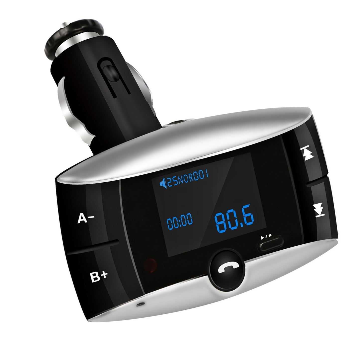 Wireless FM Transmitter USB Charger Hands-free Call MP3 Player SD Card Aux-in LED Display Remote - Black by VYSN