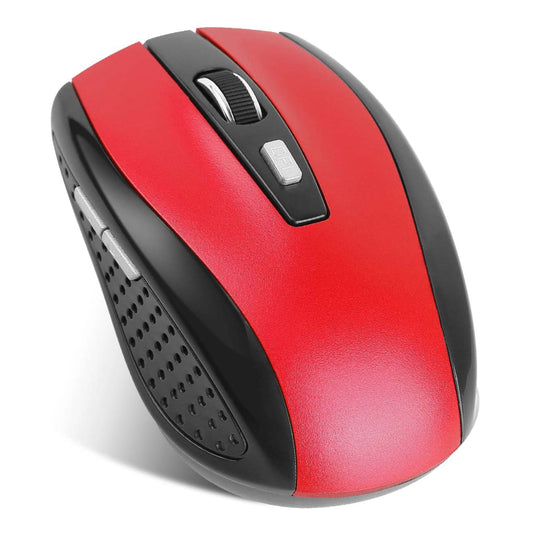 2.4G Wireless Gaming Mouse, 3 Adjustable DPI, 6 Buttons, for PC Laptop Macbook. Includes Receiver. - Red by VYSN