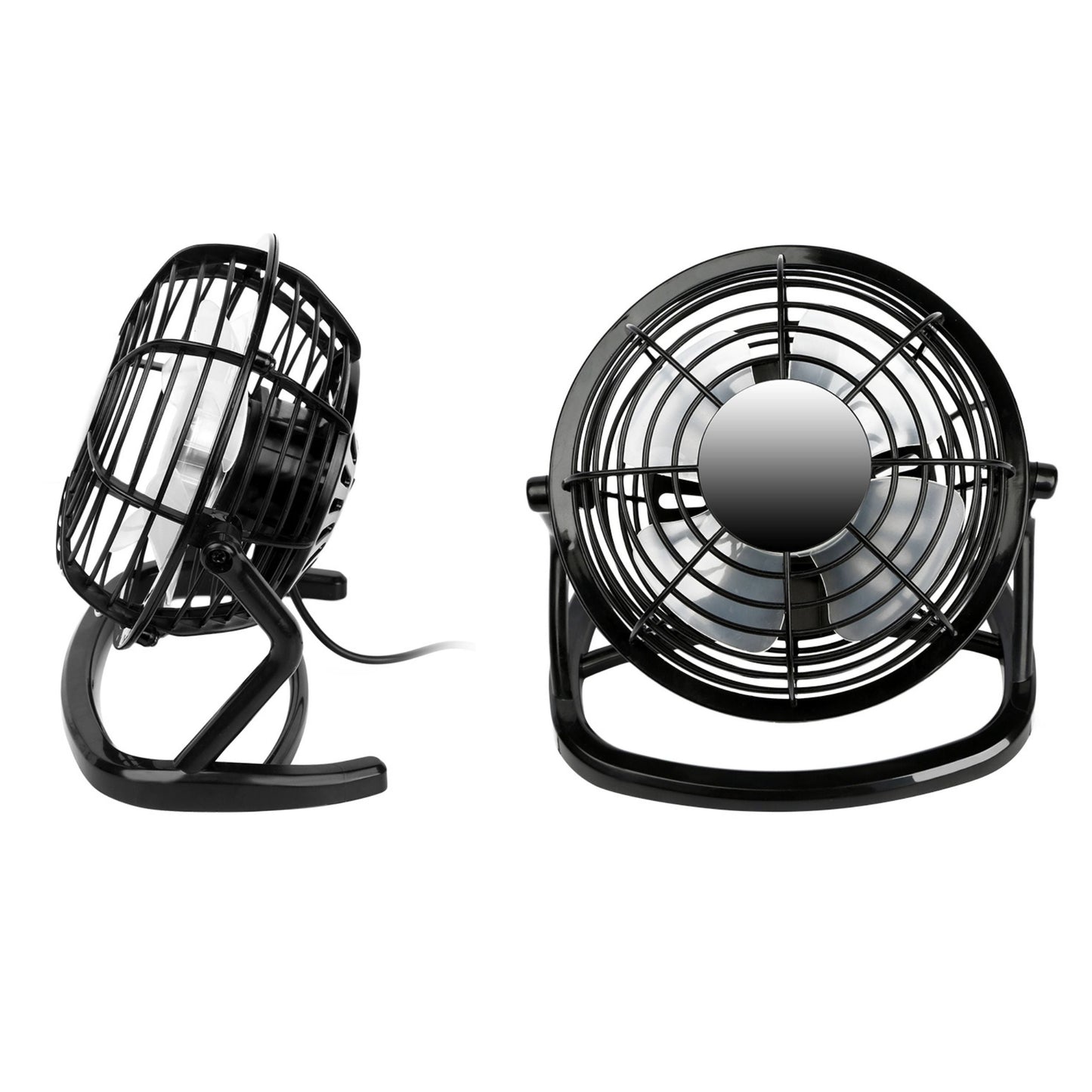 USB Fan - 360° Rotation, Quiet Cooling, Laptop Cooler, Air Circulator - Black by VYSN