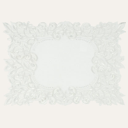 White Table Placemats - Darvin Collection by Decozen