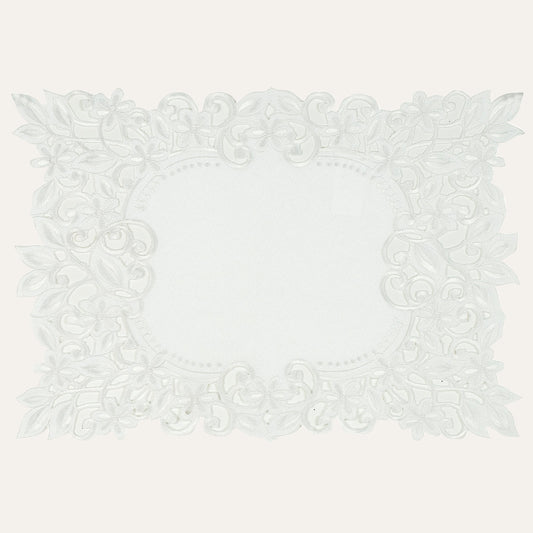 White Table Placemats - Darvin Collection by Decozen