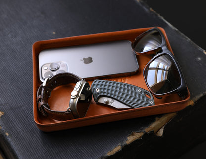 Molded Minimalist Valet Tray by Lifetime Leather Co