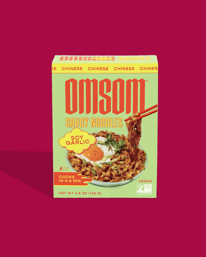 Omsom Soy Garlic Saucy Noodles by Farm2Me