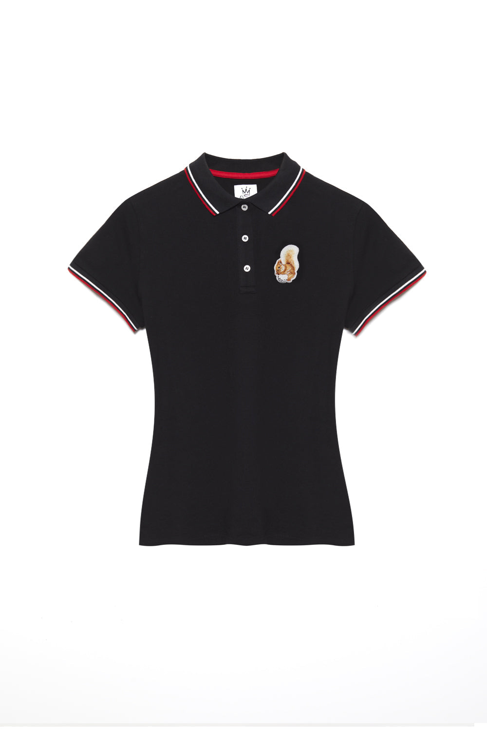 Women's Squirrel Logo Polo Shirts by Queens Country Club