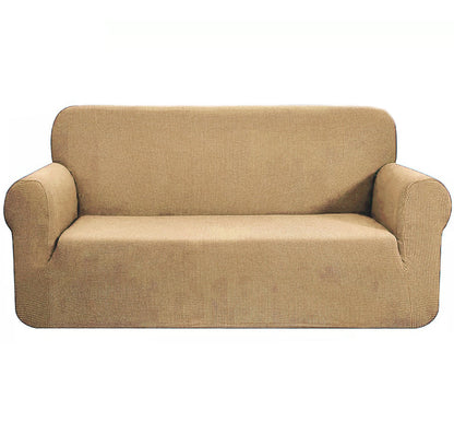 Gold 2-Piece Set Slipcover Sofa & Loveseat Cover Protector 4-Way Stretch Elastic by Homemartgoods