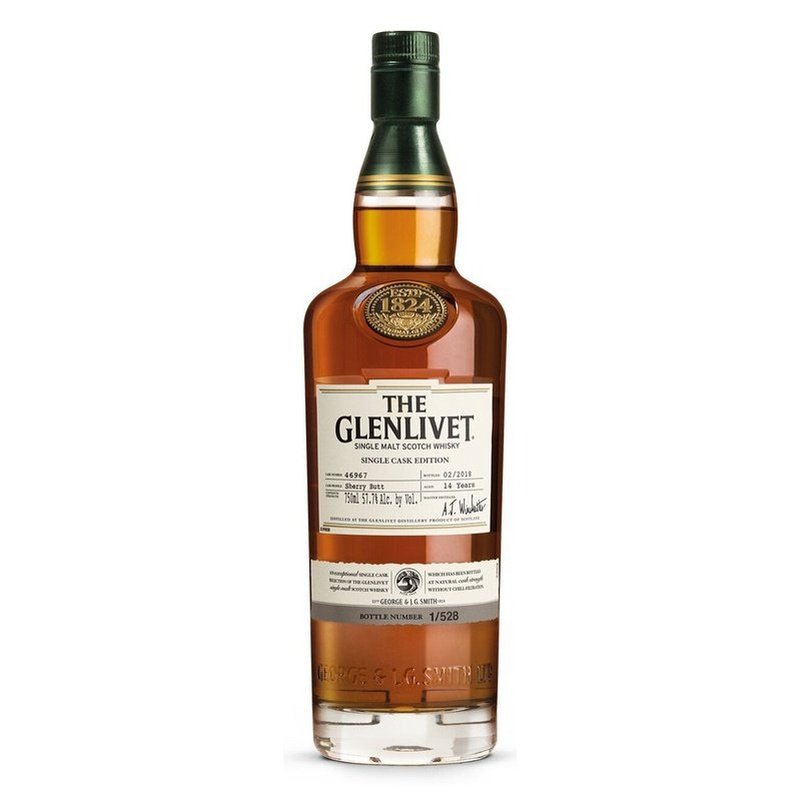 The Glenlivet 14 Year Old Sherry Butt Single Cask Single Malt Scotch Whisky by CraftShack Spirits Marketplace