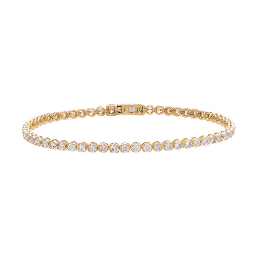 3 Carat Diamond Tennis Bracelet 14K by By Adina Eden