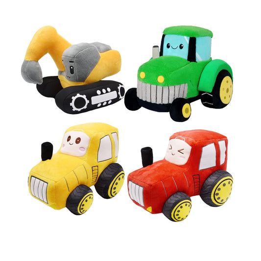 Plush Tractor Stuffed Truck Pillow by Plushy Planet