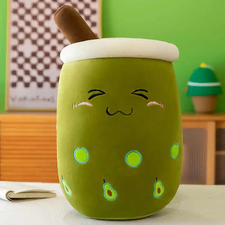 24cm Kawaii Milk Boba Tea Plush by Plushy Planet