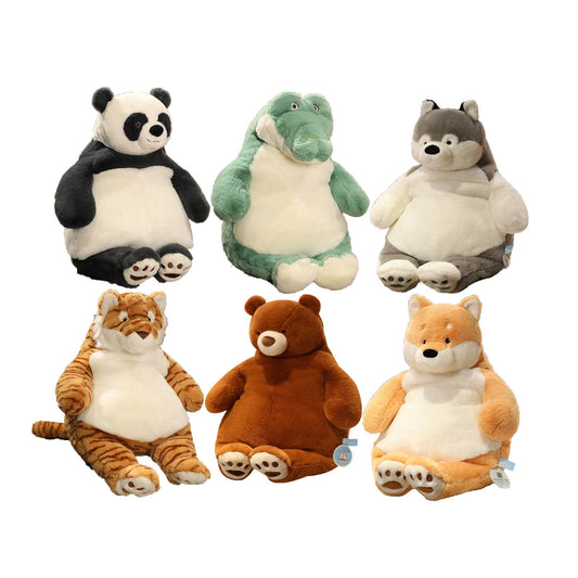 Plush Toy Collection: Fluffy Big Bear, Crocodile, Duck, Tiger, Panda by Plushy Planet