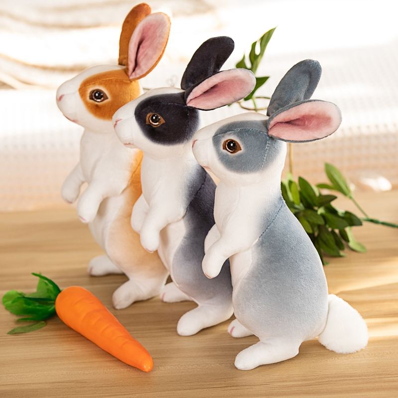 27cm Realistic Soft Bunny Toy by Plushy Planet